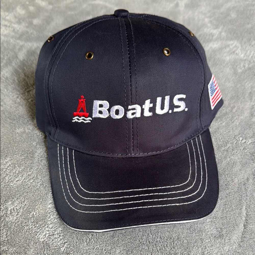 Boat U.S. American Flag Adult Snap back Hat